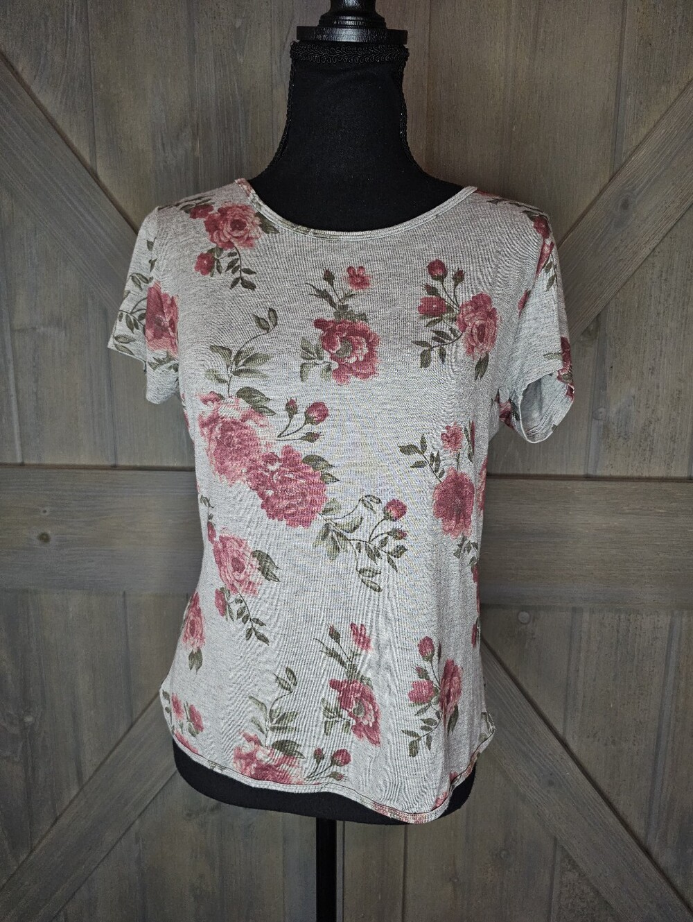 Y2k Rue 21 Floral Open Back Top sz Small